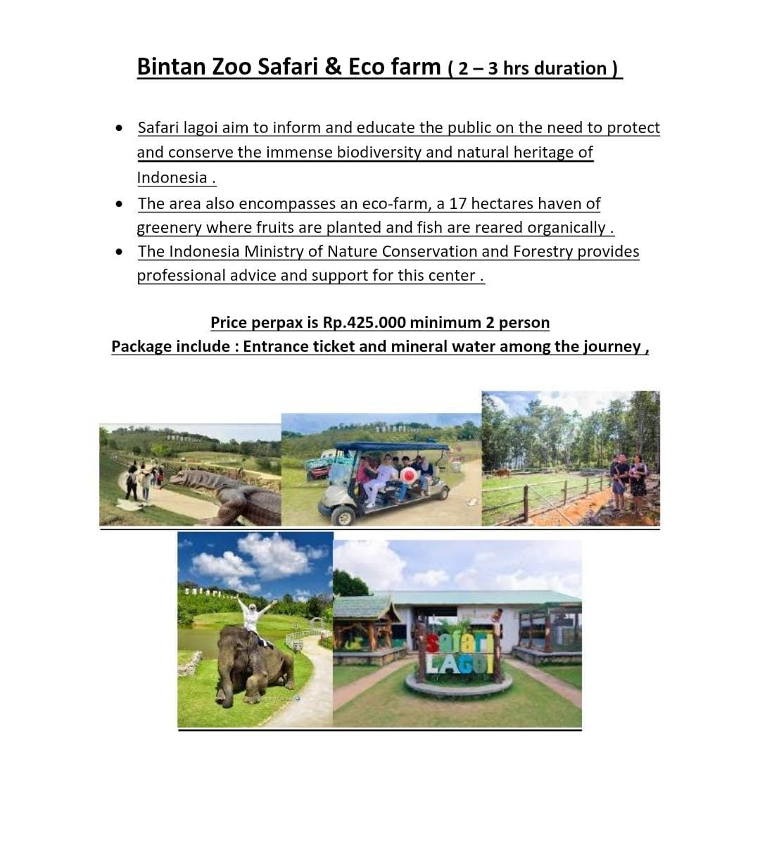 Bintan Zoo Safari & Eco Farm